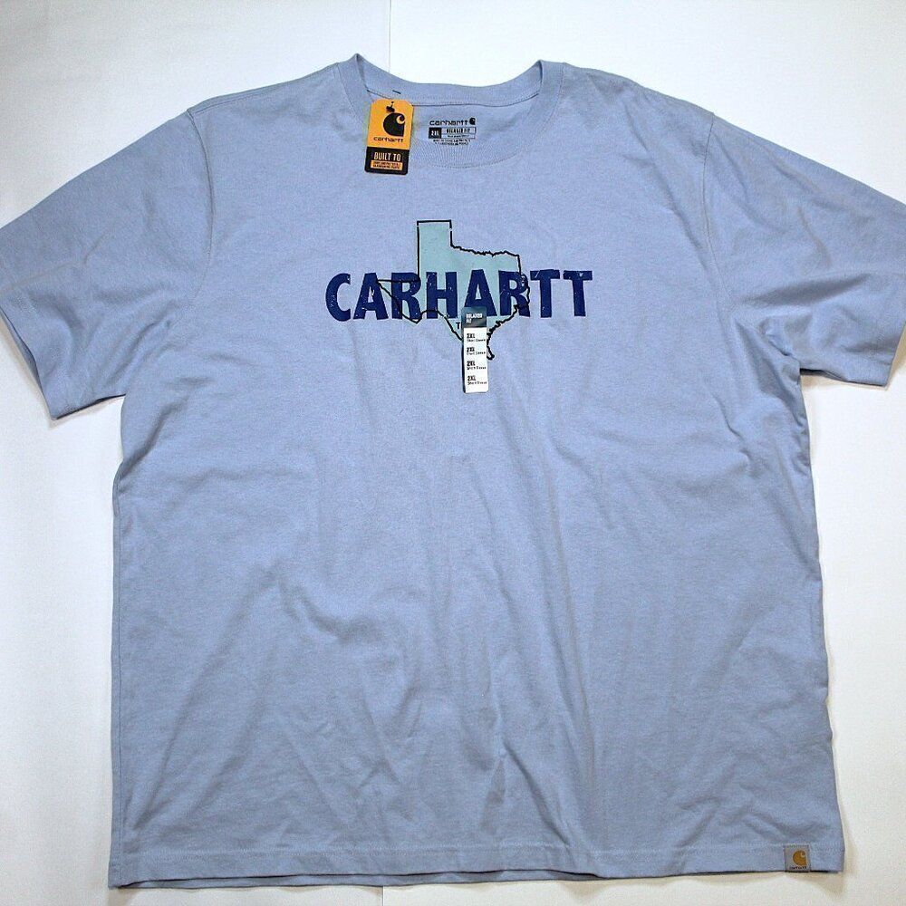 NEW Carhartt Men's Relaxed Fit Heavyweight Texas Graphic T-shirt